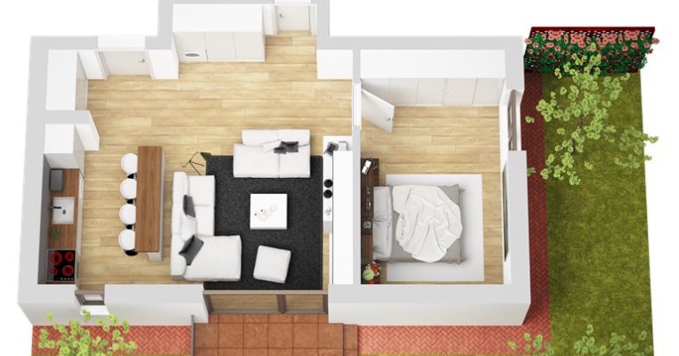 Apartamentul cu gradina - oaza ta de liniste in inima orasului!