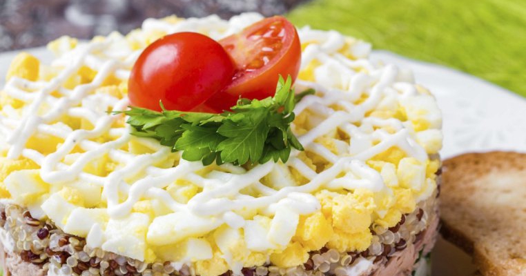 Salata ruseasca cu ton si quinoa
