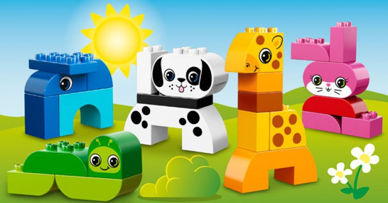 Doua jocuri Lego Duplo cu animalute