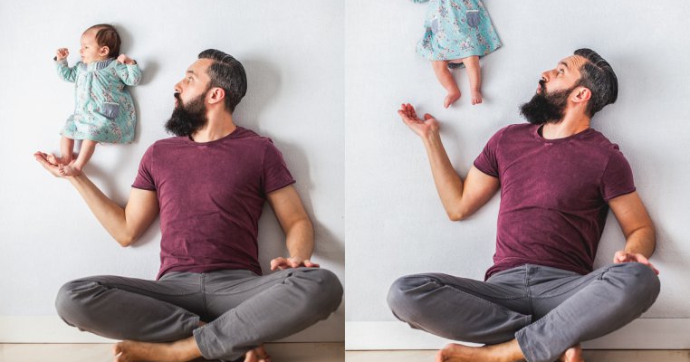 Proiect foto inedit si fara photoshop al unui nou-nascut