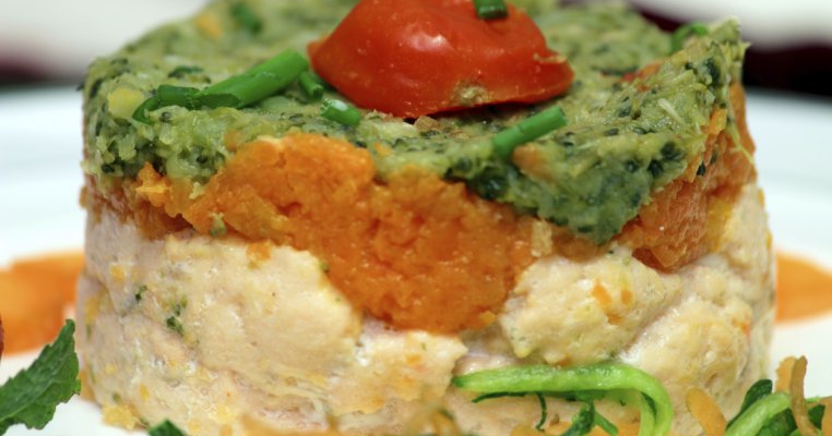 Piure tricolor cu broccoli, morcovi si cartofi