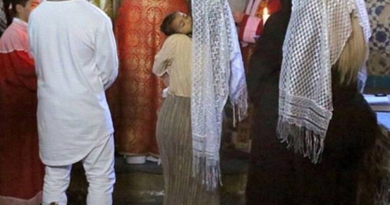 Imagini de la botezul fetitei lui Kim Kardashian, ce a avut loc in Israel
