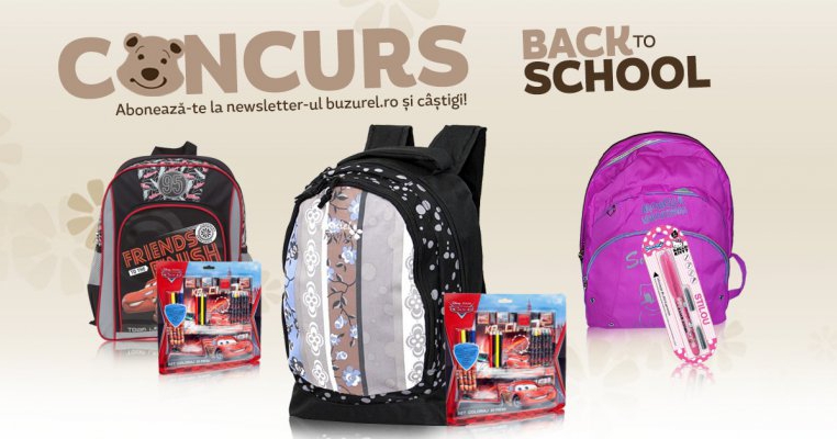 Concurs Back to school cu Buzurel.ro: castiga cele mai simpatice ghiozdane 