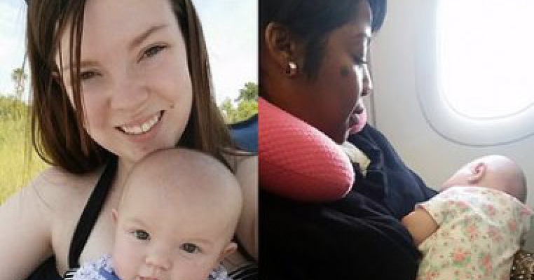 Iata cum trebuie sa se comporte oamenii in avion cu o mama cu un bebelus 