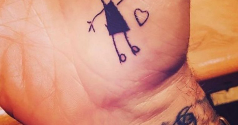 Adorabil! David Beckham si-a facut un nou tatuaj, inspirat de un desen al fetitei lui de 4 ani