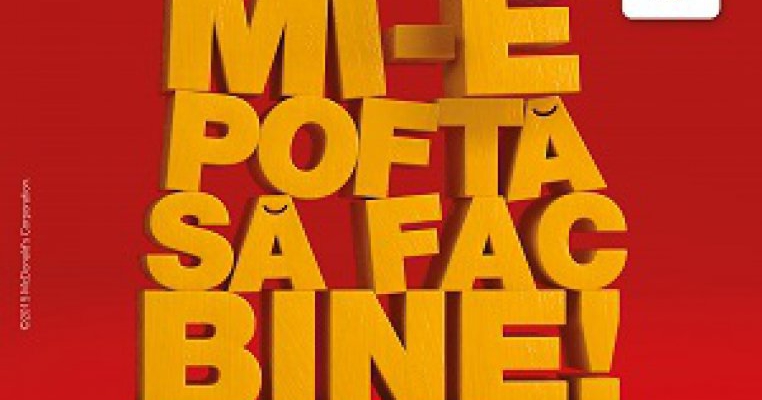 Vino la McDonald’s si implica-te in campania Mi-e pofta sa fac bine