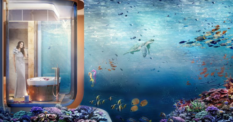 Casa plutitoare cu dormitoare subacvatice, cel mai nou proiect arhitectural care iti taie respiratia