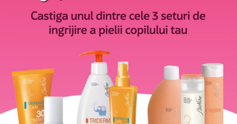 A venit vara! Castiga unul dintre cele 3 seturi de ingrijire a pielii copilului tau de la medicalmagazin.ro