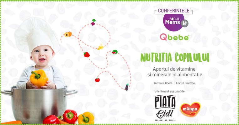 Urmăreşte live evenimentul Social Moms și Qbebe: Nutriția copilului. Intrarea libera! Locuri limitate!