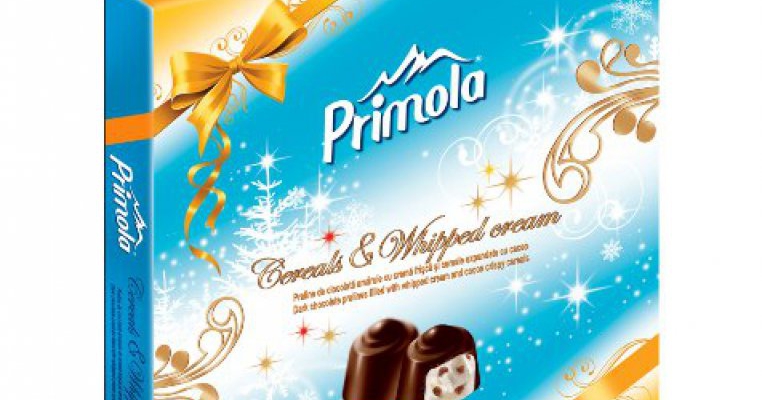 Primola  praline, primoline  in cutii de sarbatoare