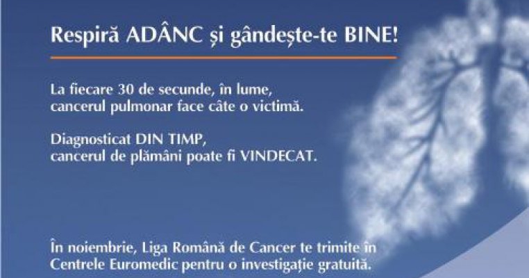 Luna Internationala de lupta impotriva cancerului pulmonar