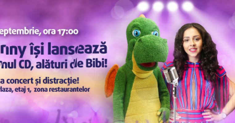 Dragonul Sunny, mascota Sun Plaza, vă invită la evenimentul de lansare a primului său CD, alături de Bibi