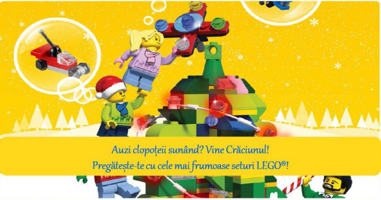 Auzi clopoțeii sunând? Vine Crăciunul! Pregătește-te cu cele mai frumoase seturi LEGO®!