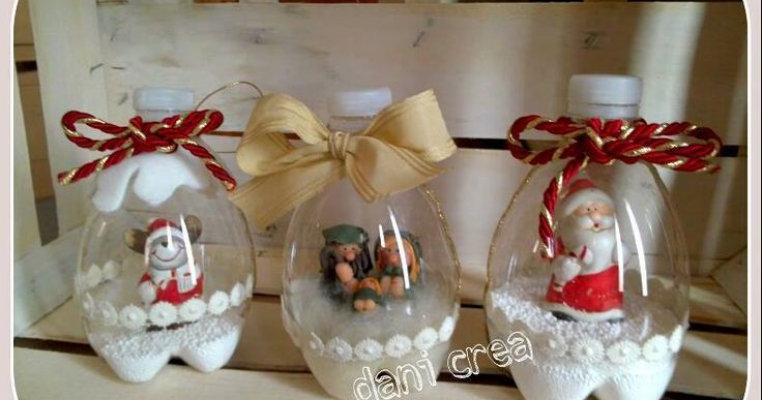 7 idei de decorații de Crăciun din obiecte de plastic