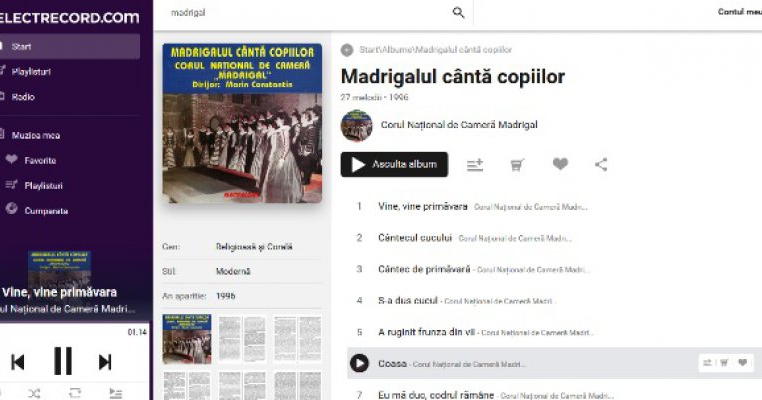 Toată muzica Electrecord acum online