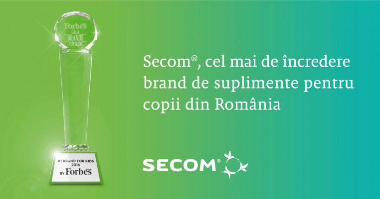 Secom®, cel mai de încredere brand de suplimente pentru copii din România