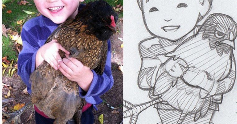 Atât de drăguț: un ilustrator transformă oamenii și animalele lor în personaje de desene animate