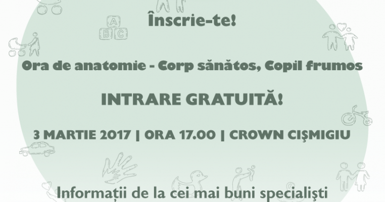 Au început înscrierile la Şcoala Părinţilor Responsabili. Ora de anatomie, primul seminar gratuit dedicat părinţilor din serie