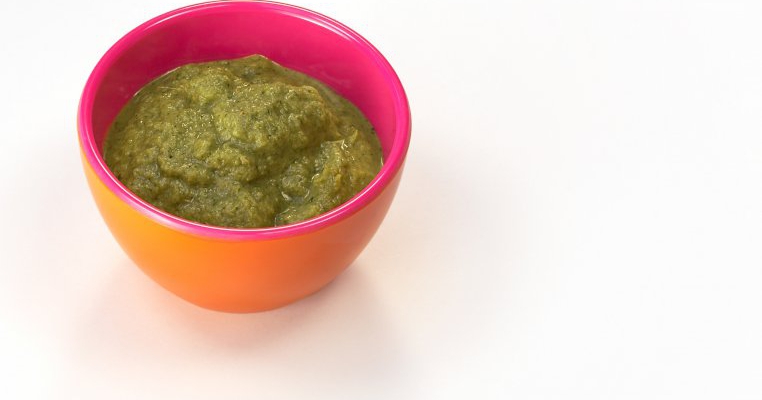 Piure de legume cu spanac si ficatel de pasare