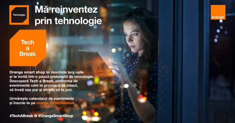 Platforma Tech a Break - Pauza de tehnologie din Orange smart shop