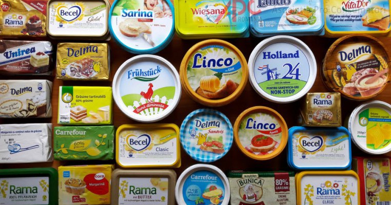Margarină cu aromă de unt și conservanți!