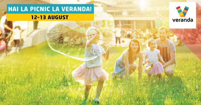 Distracție de weekend: Pe 12 și 13 august va avea loc cea de-a doua ediție a Picnicului Veranda Mall, un festival urban pentru familii și prieteni