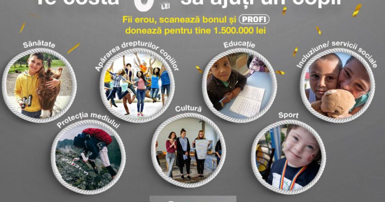 Fii și tu un erou pentru copii! începe cea de-a 7-a ediție a campaniei de responsabilitate socială PROFI 
