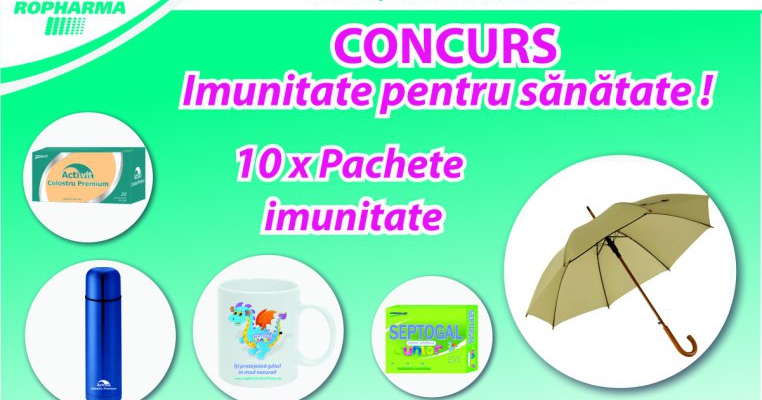 Ropharma oferă 10 pachete de imunitate pentru sănătate! 