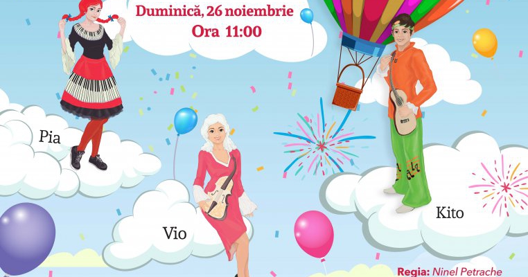 PAM PAM – teatru muzical educativ pentru copii te invită la spectacolul “Petrecere cu peripeții”