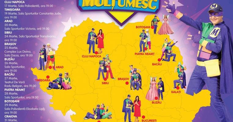 Gașca Zurli anunță lansarea Turneului Național LUMEA LUI MULȚUMESC