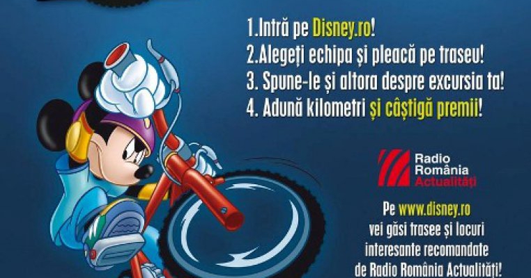 Descopera Romania pe bicicleta impreuna cu Mickey si Donald