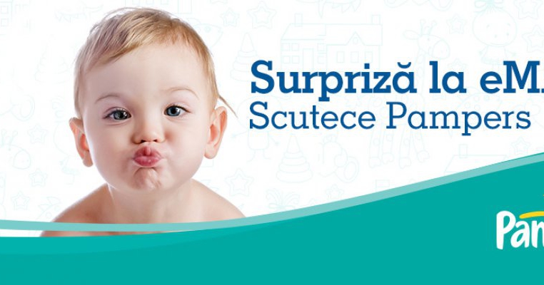 PAMPERS la un click distanta prin eMAG, cu livrare in maxim 24 de ore