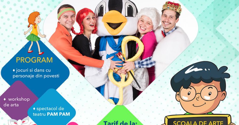 Teatru muzical cu trupa PAM PAM, jocuri si concursuri interactive, workshop-uri pentru copii