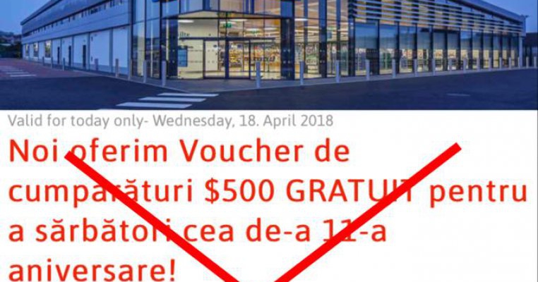 LIDL România avertizează în legătură cu o tentativă de fraudă prin intermediul unei false oferte online 