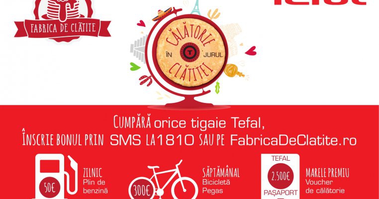 Ți-ai făcut bagajele? Câștigă premii de Drum Bun cu Fabrica de Clătite Tefal