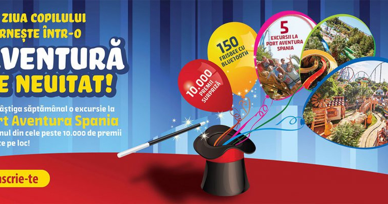 Câștigă săptămânal o excursie la Port Aventura Spania sau unul dintre cele 10.000 de premii oferite pe loc de la Noriel!