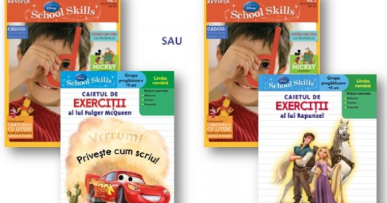 Editura Egmont te invita sa castigi reviste si caiete educative School Skills pentru micutul tau!