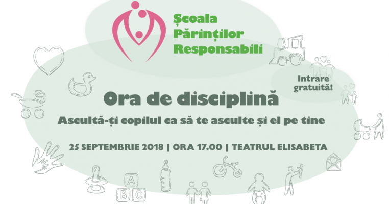 Au început înscrierile la Ora de Disciplină! Seminar gratuit pentru părinții responsabili