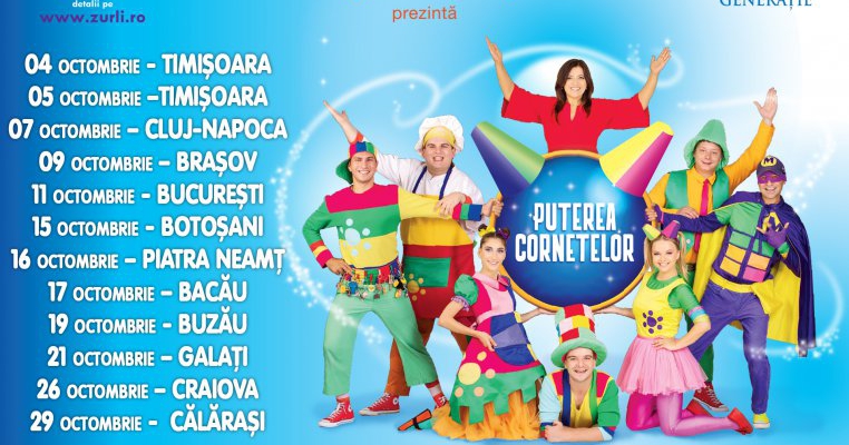 Gașca Zurli prezintă în premieră națională spectacolul “Puterea Cornetelor”