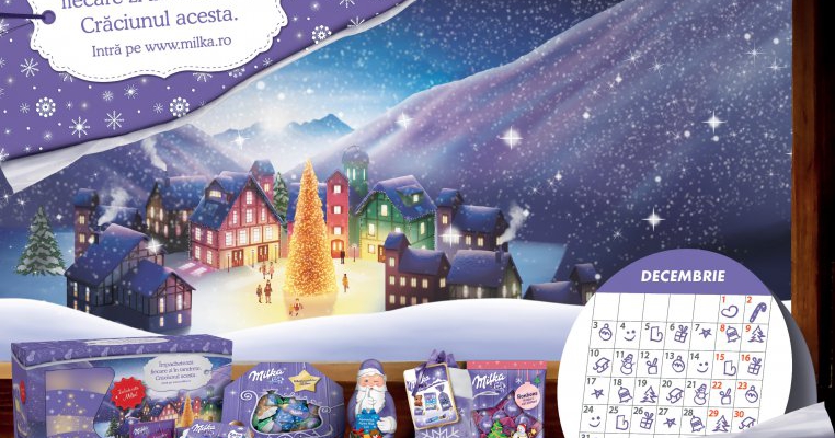 În decembrie, în așteptarea Crăciunului, Milka te invită să oferi tandrețe în fiecare zi 