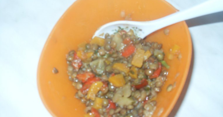 Mancarica de linte cu legume si ficatei