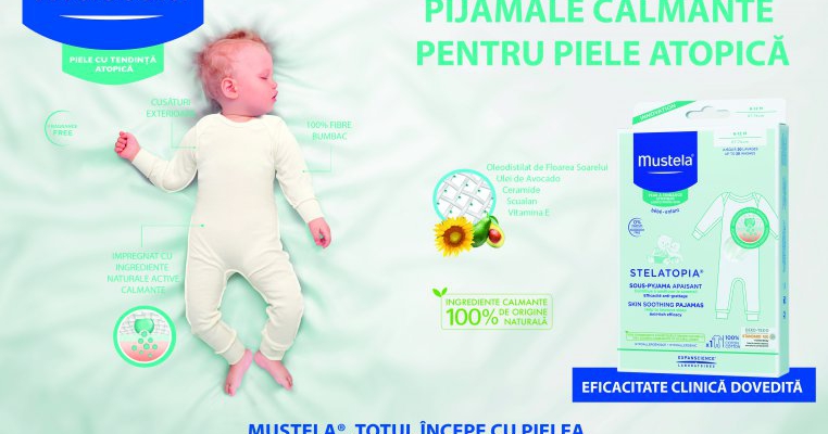 Câștigă o pijama Stelatopia, creată special pentru bebelușii cu dermatita atopică