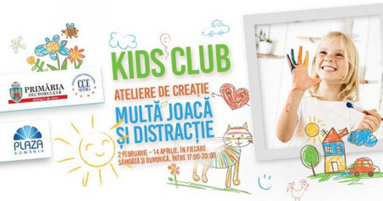 Kids Club continuă în martie la Plaza România