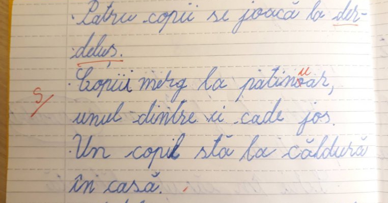 Tema unui elev, corectată greșit de un învățător. Cum au reacționat părinții și care a fost răspunsul instituției