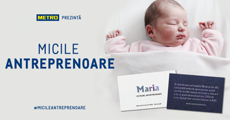 METRO Cash & Carry România lansează campania MICILE ANTREPRENOARE și oferă 1.500 de euro fetițelor născute pe 8 martie 2019 în București