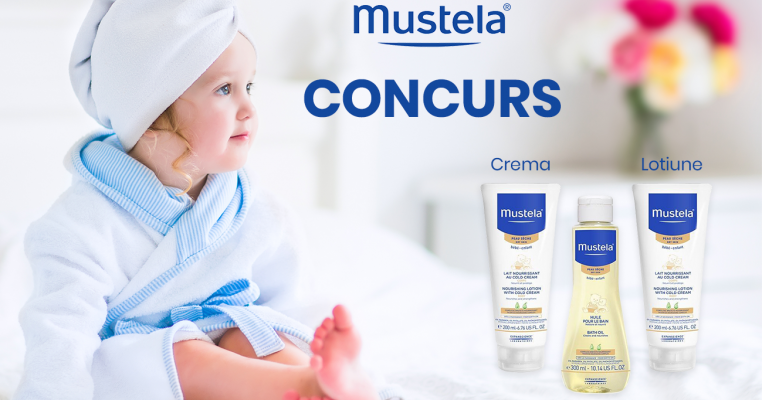 Câștigă un pachet cu produse Mustela pentru îngrijirea pielii bebelușului!
