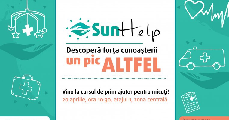 Curs gratuit de prim ajutor pentru micuți, la Sun Plaza