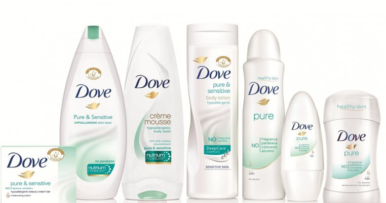 Dove lanseaza noua gama Dove Pure & Sensitive, special creata pentru pielea sensibila