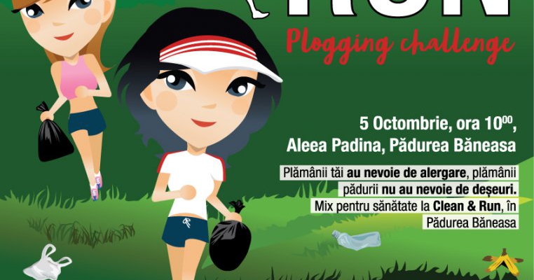“Clean&Run”, cea mai mare campanie de plogging din România, se va desfășura în această toamnă în Pădurea Băneasa