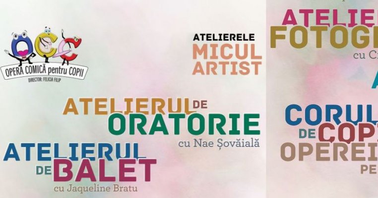 Proiecte minunate și activități pentru toată familia la Opera Comică pentru Copii